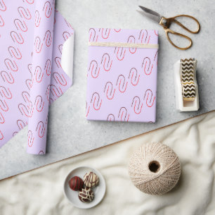 Papier Cadeau Motif de ligne abstraite géométrique minimal