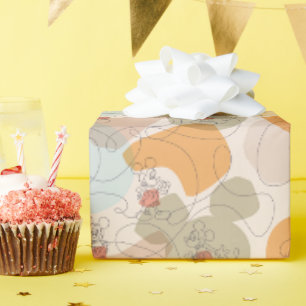 Papier Cadeau Motif de ligne continue de Mickey Mouse