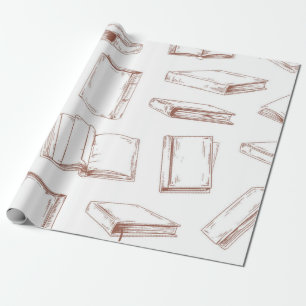 Papier Cadeau Motif de livre