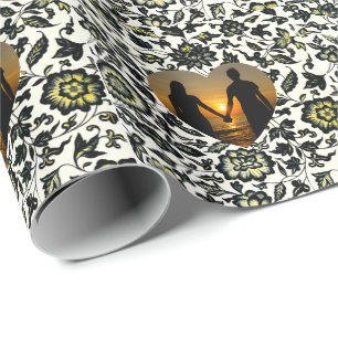 Papier Cadeau Motif de l'ornement floral victorien