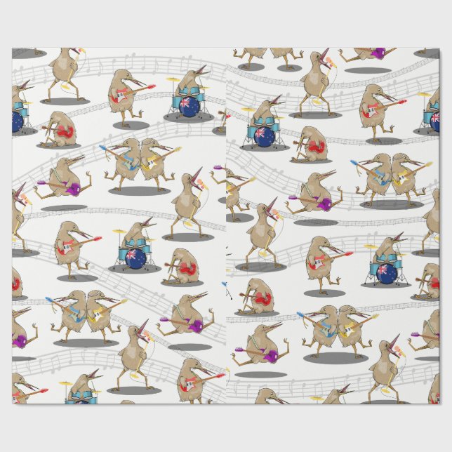 Papier Cadeau Motif de musique néo-zélandais (Couture)