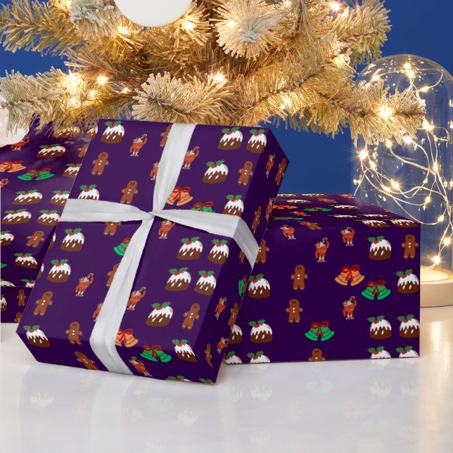 Papier Cadeau Motif de Noël (Vacances)