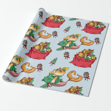 Motif de Noël Funny Chat de Sirène