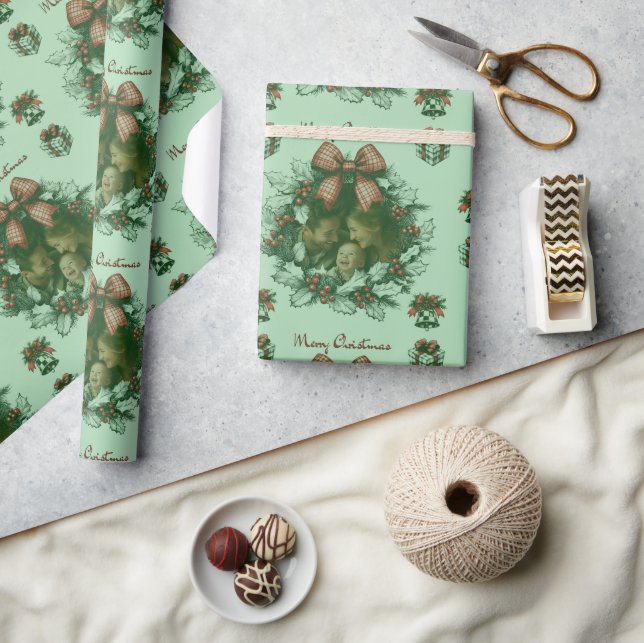 Papier Cadeau Motif de Noël personnalisé (Artisanat)