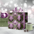 Motif de Noël vert violet #31 ID1009