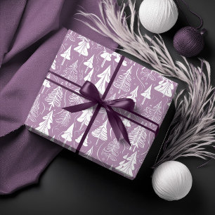 Papier Cadeau Motif de Noël Violet #6 ID1009