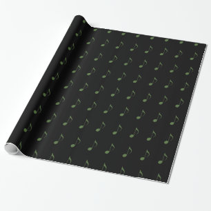 Papier Cadeau Motif de notes musicales