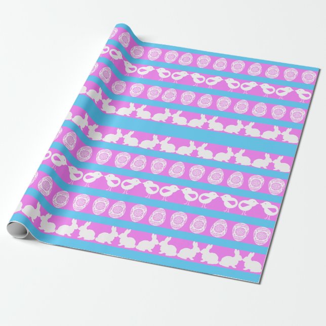 Papier Cadeau Motif de Pâques (Déroulé)