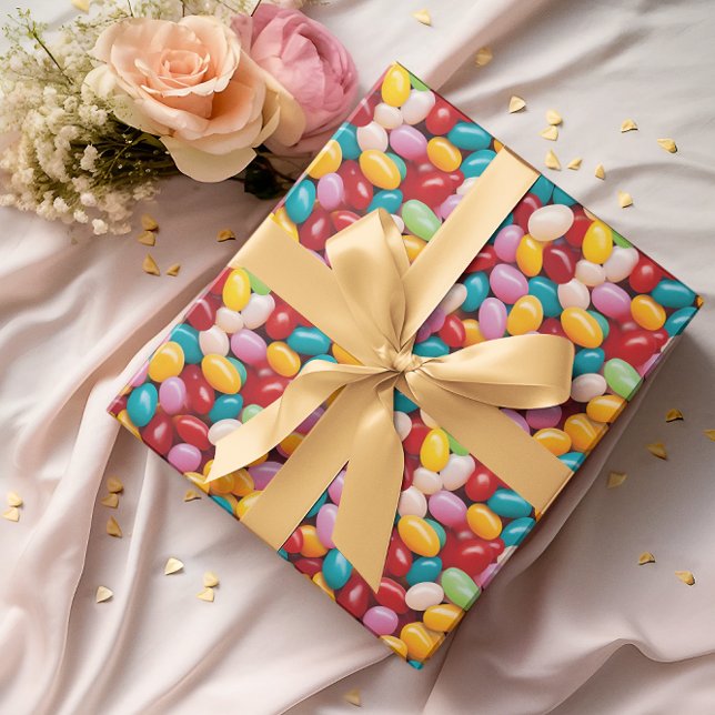 Papier Cadeau Motif de Pâques Jelly Bean (Créateur téléchargé)