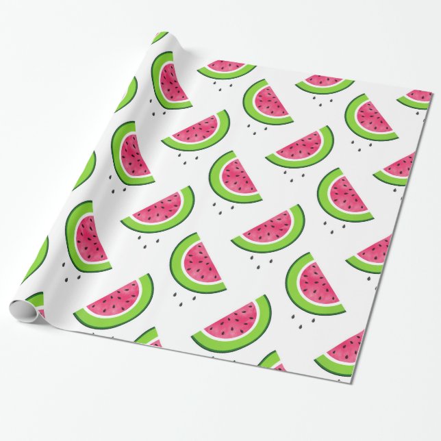 Papier Cadeau Motif de pastèque 2 (Déroulé)