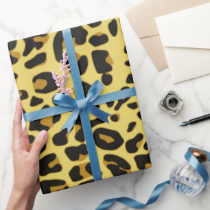 Papier Cadeau Motif de peau animale léopard Imprimer