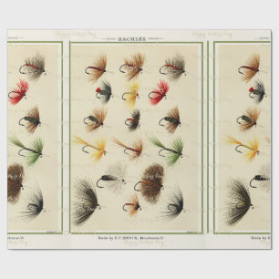 Papier Cadeau Motif de pêche à la mouche Orvis