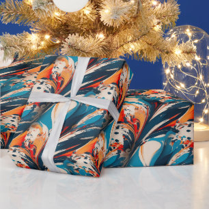 Papier Cadeau Motif de peinture