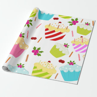 Papier Cadeau Motif de petit gâteau de joyeux anniversaire