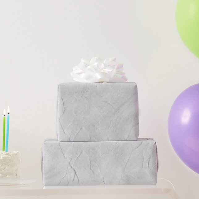 Papier Cadeau Motif de plâtre gris (Cadeaux de fête)