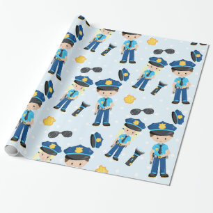 Papier Cadeau Motif de police