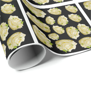 Papier Cadeau Motif de pommes de terre cassées