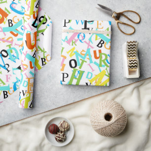 Papier Cadeau Motif de rentrée scolaire