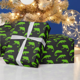 Papier Cadeau Motif de reptile exotique Chameleon