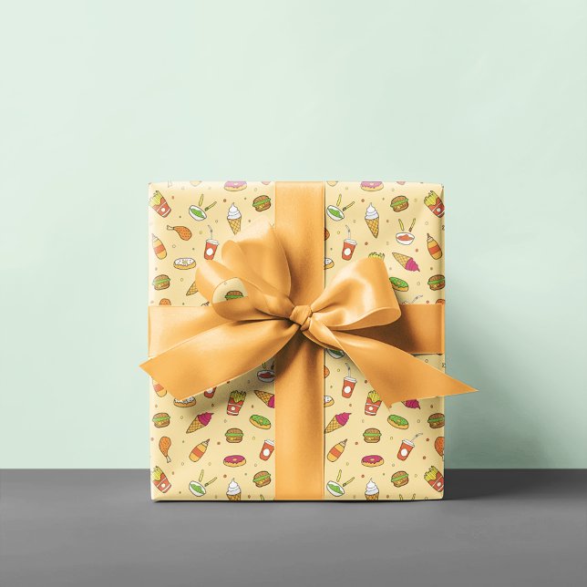 Papier Cadeau Motif de restauration rapide (Créateur téléchargé)