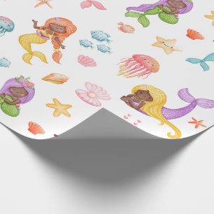 Papier Cadeau Motif de sirène