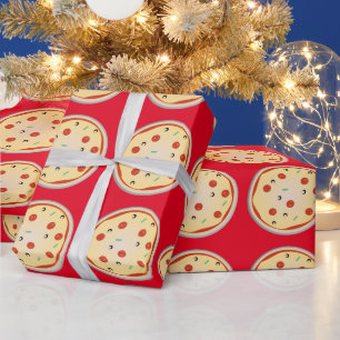 Papier Cadeau Motif de tarte à la viande pepperoni Pizza au from