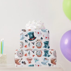 Papier Cadeau Motif de thé dans un monde fantaisiste merveilleux
