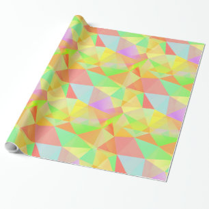 Papier Cadeau Motif de triangles cool amusant et coloré