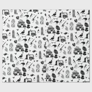 Papier Cadeau motif de vacances NZ