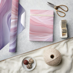 Papier Cadeau Motif de vague de calme Pastel