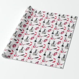 Papier Cadeau Motif de vernis à ongles d'aquarelle
