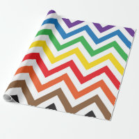 Motif de zigzag multicolore de Chevron