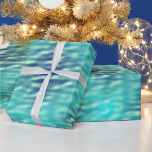 Papier Cadeau Motif d'eau de la piscine claire et foncée