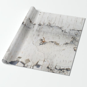 Papier Cadeau Motif d'écorce de bouleau