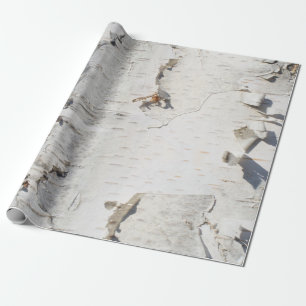 Papier Cadeau Motif d'écorce de bouleau