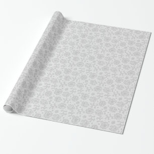 Papier Cadeau Motif dentelle, fleur vintage 1