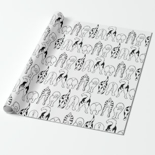 Papier Cadeau Motif des boutons de chien