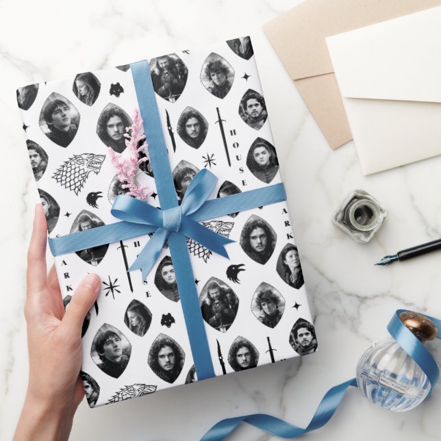 Papier Cadeau Motif des icônes et des portraits Stark House (Cadeaux)