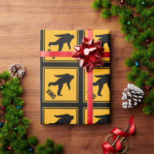 Papier Cadeau Motif des panneaux de passage à pied