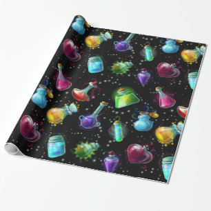 Papier Cadeau Motif des potions magiques