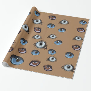 Papier Cadeau Motif des yeux