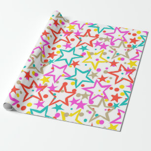 Papier Cadeau Motif d'étoiles