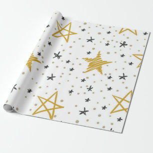 Papier Cadeau Motif d'étoiles
