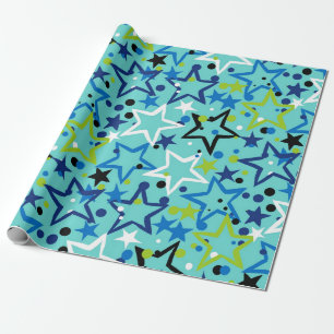 Papier Cadeau Motif d'étoiles