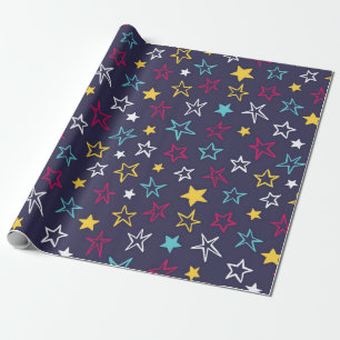 Papier Cadeau Motif d'étoiles