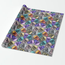 Motif d'Halloween crâne gothique