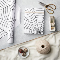 Motif d'Halloween noir blanc araignée