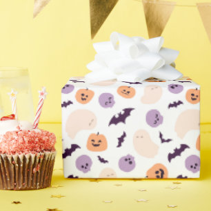 Papier Cadeau Motif d'Halloween pour enfants amusants