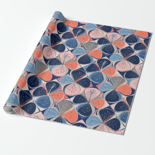 Papier Cadeau Motif d'Hibiscus Tropical Côtier (7)
