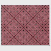 Motif diamant Toile d'araignée gothique rose et no